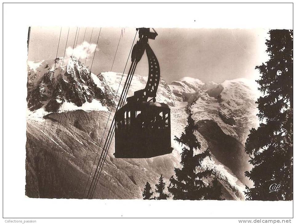 CP, 74, Chamonix-Mont-Blanc, La Benne De Plan-Praz Et Le Mont-Blanc, Vierge - Autres & Non Classés