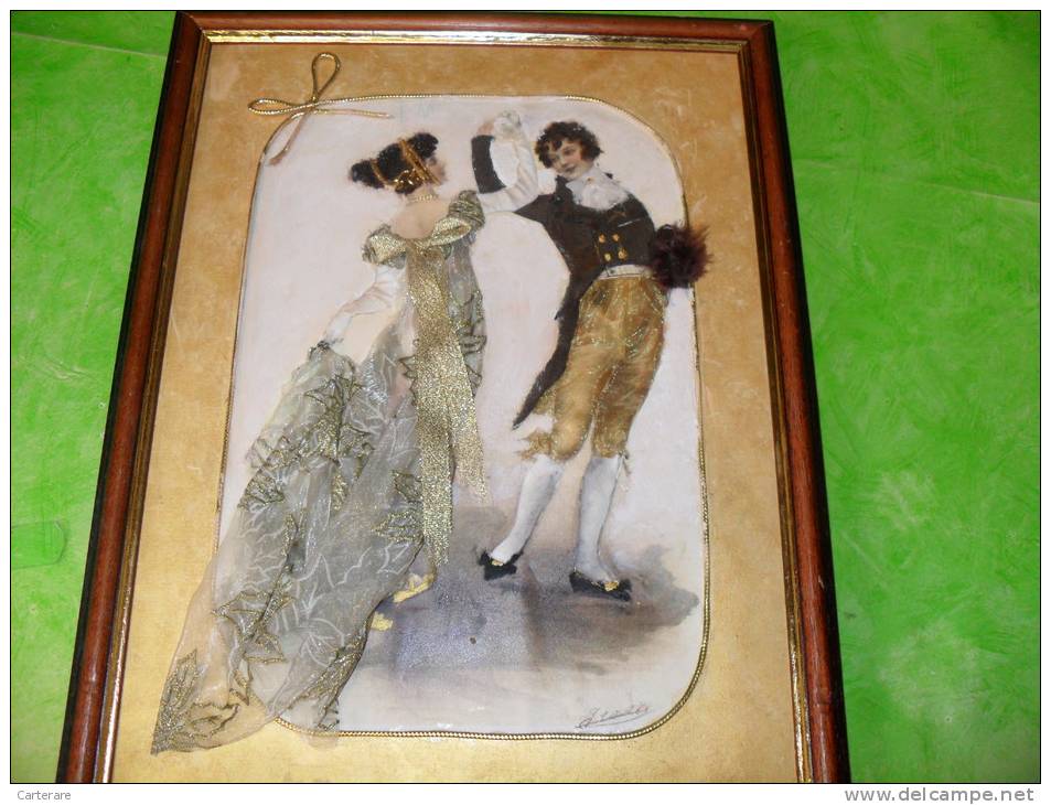 ART,tableau,artiste,G VOLLAIRE,VOLLERE,dessin,R OBE BRODEE,DANCE,SECOND EMPIRE,VOILE,PARIS,VERSAI LLES - Autres & Non Classés