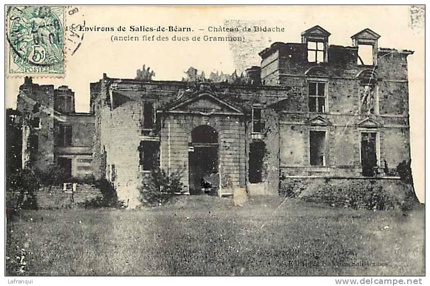 Pyrenees Atlantiques - Ref 580- Environs De Salies De Bearn - Chateau De Bidache -ancien Fief Des Ducs De Grammon- - Bidache