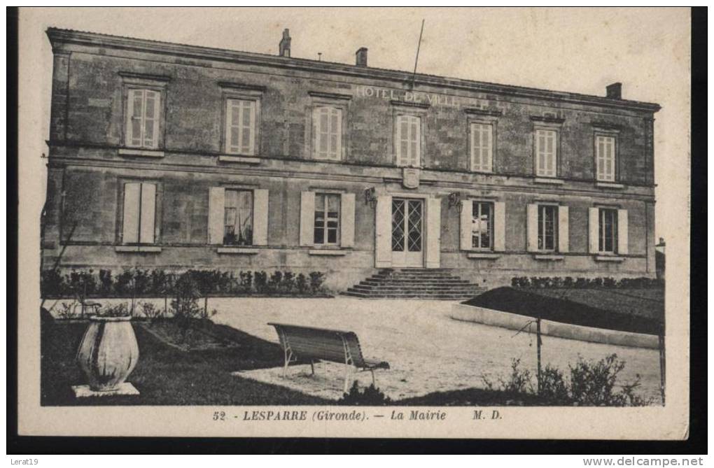 33..GIRONDE.. LESPARRE....LA MAIRIE..NON..ECRITE. .  .‹(•¿•)› - Lesparre Medoc