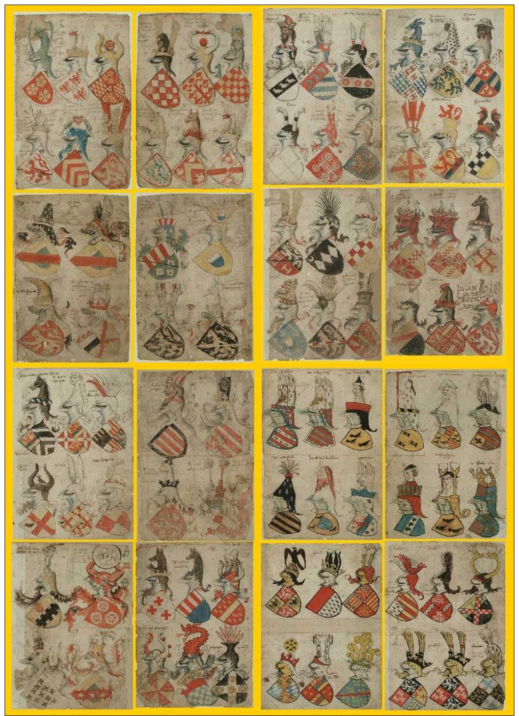 Héraldique Heraldiek Heraldry Heraldik Armorial Médiéval Middeleeuws Wapenboek - Libri Con Dedica