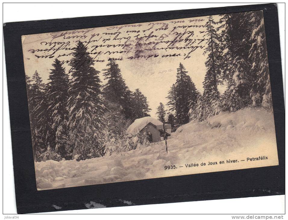 SUISSE  -  Vallée De Joux  En Hiver - PETRAFELIX - Other & Unclassified