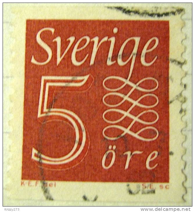 Sweden 1951 Numeral 5ore - Used - Nuevos