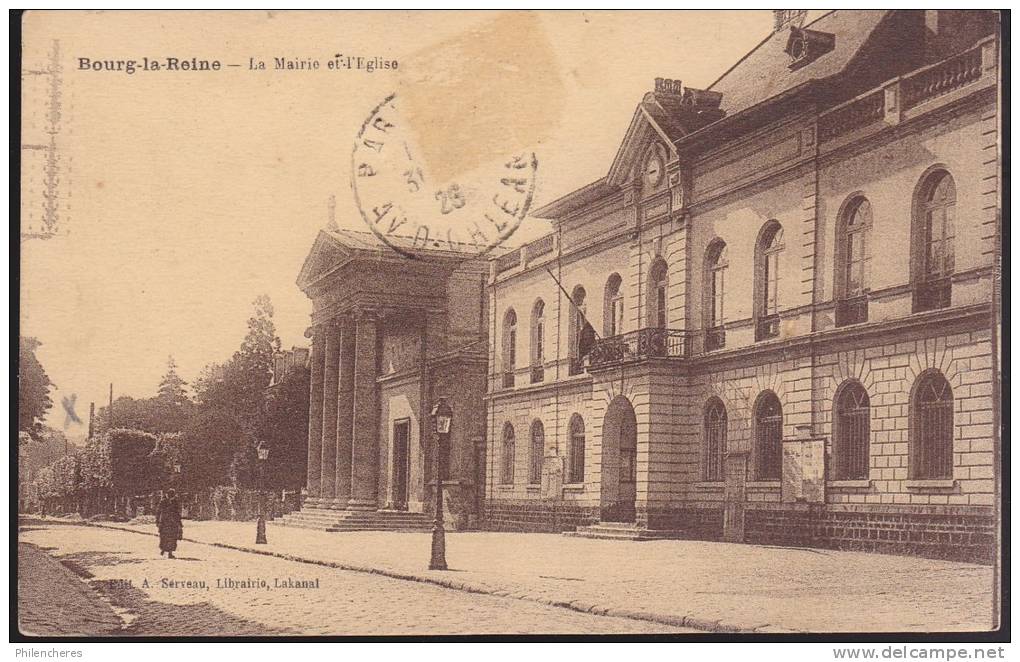 CPA - (92) Bourg La Reine - La Mairie Et L'église - Bourg La Reine