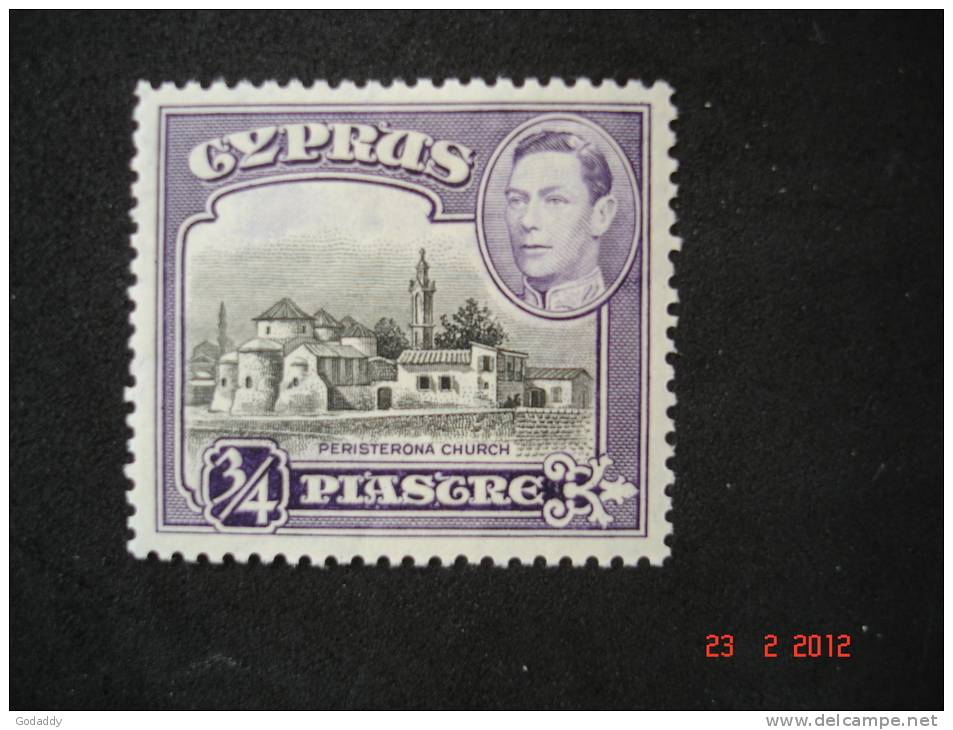 Cyprus 1938  King.George VI  3/4 Pia   SG153   MH - Cyprus (...-1960)