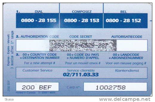 Prépayée Belgique World DxChange ´Your Connection´ 200 BEF - [2] Prepaid & Refill Cards