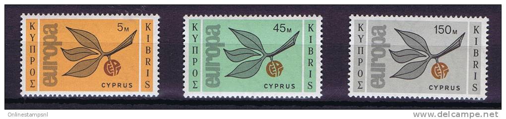 Cyprus Europe Issue 1965, Michel 258/60, MNH / Neuf** - Unused Stamps