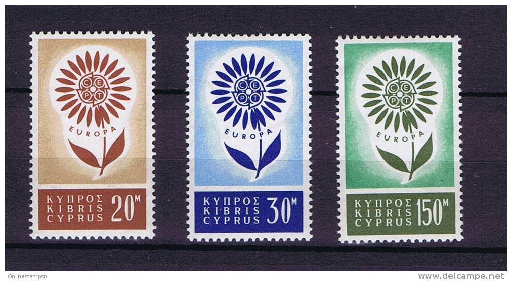 Cyprus Europe Issue 1964, Michel 240/42, MNH / Neuf** - Ungebraucht