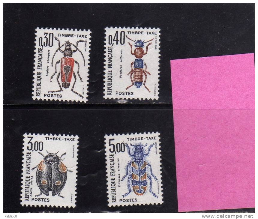 FRANCIA 1983 SEGNATASSE INSETTI MNH - FRANCE TAX - 1960-.... Neufs