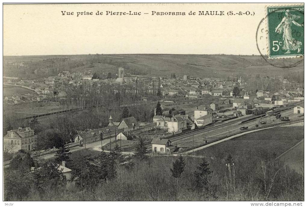 CPA ( 78)   MAULE       Panorama Vue Prise De Pierre Luc - Maule