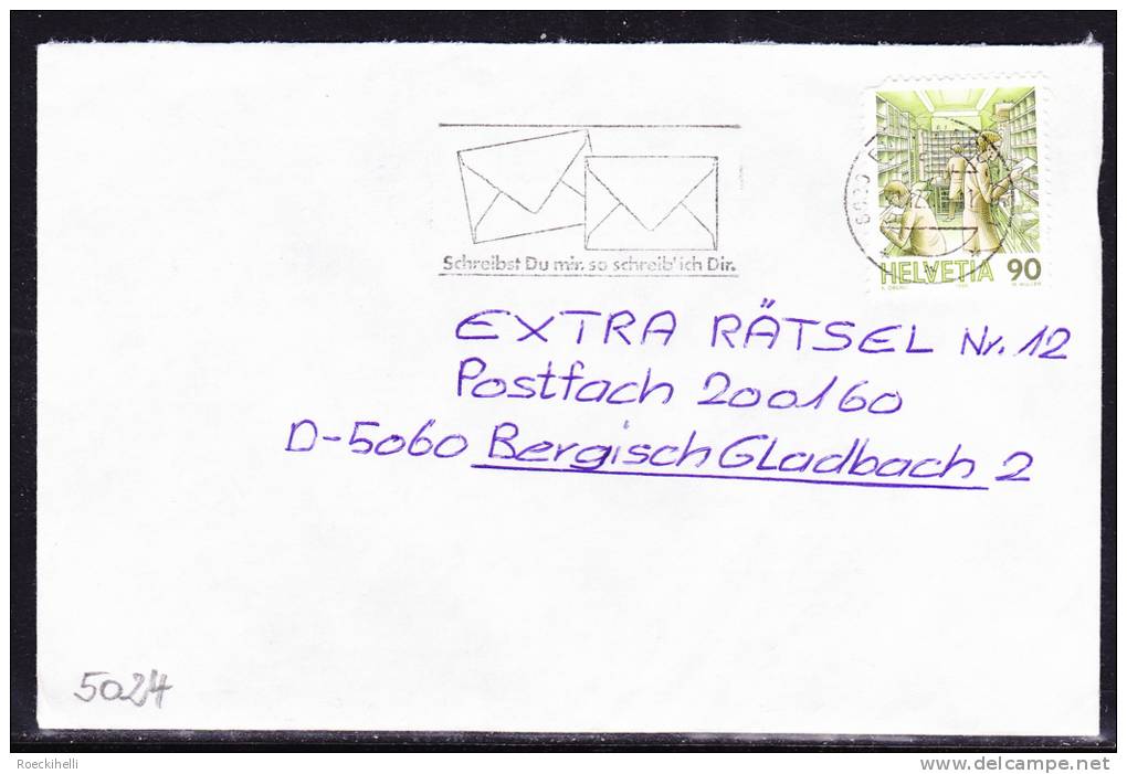 1.12.1993  -  Bedarfsbeleg, Gelaufen Von Emmenbrücke Nach Bergisch Gladbach  / D  -  Siehe Scan (ch 5024) - Lettres & Documents