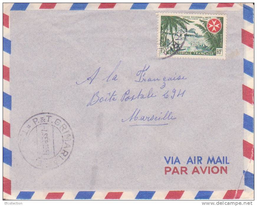 GRIMARI - T.S.F - P&T - OUBANGUI - Afrique,colonies Francaises,avion,lettre,m Arcophilie - Storia Postale