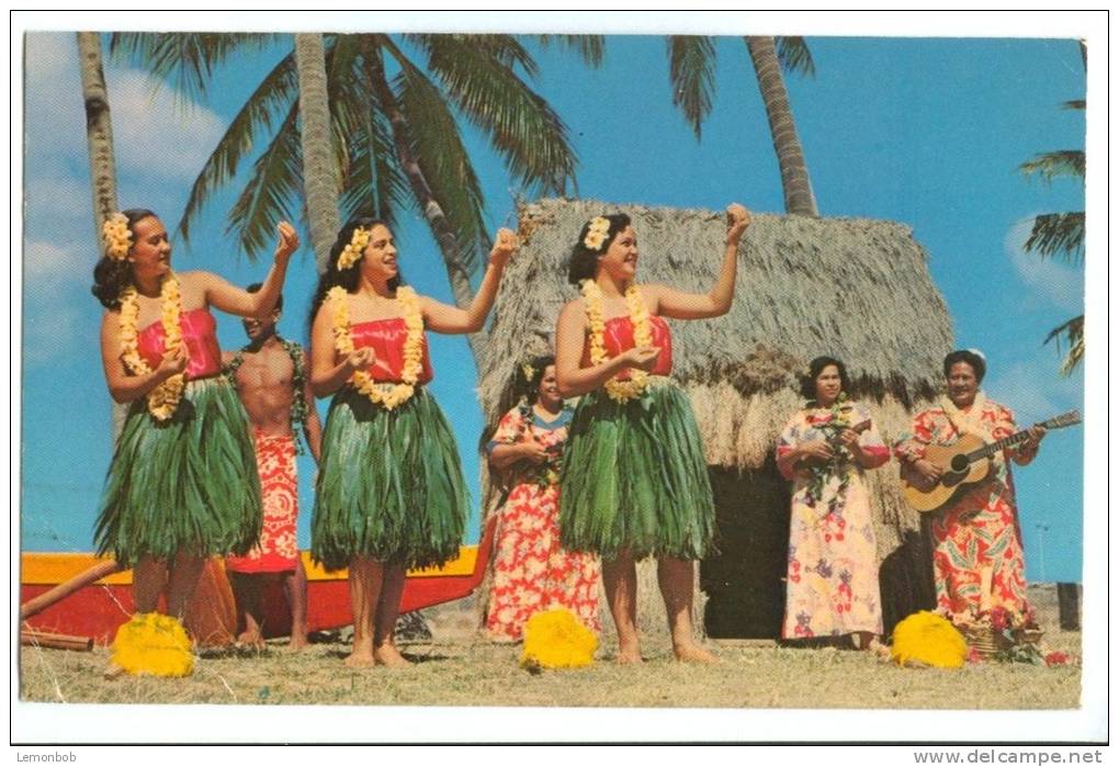 USA – United States, Hula Girls, Hawaii, 1966 Used Postcard [P8008] - Hawaï