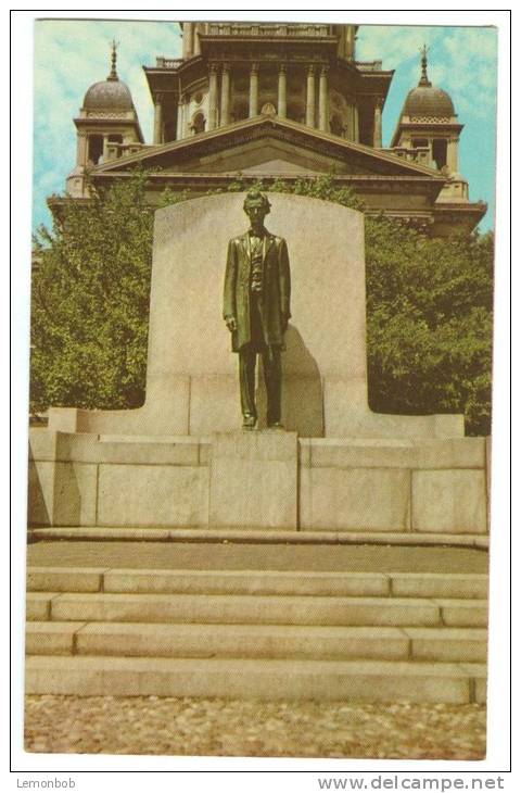 USA – United States, Abraham Lincoln Statue, Springfield, Illinois, Unused Postcard [P8015] - Springfield – Illinois