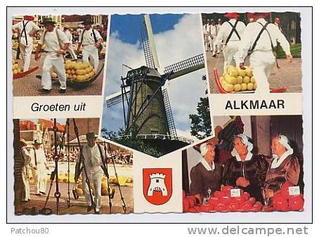 PAYS BAS   ALKMAAR  CPM  5 Vues  (  Moulin !! )  R10532 - Alkmaar