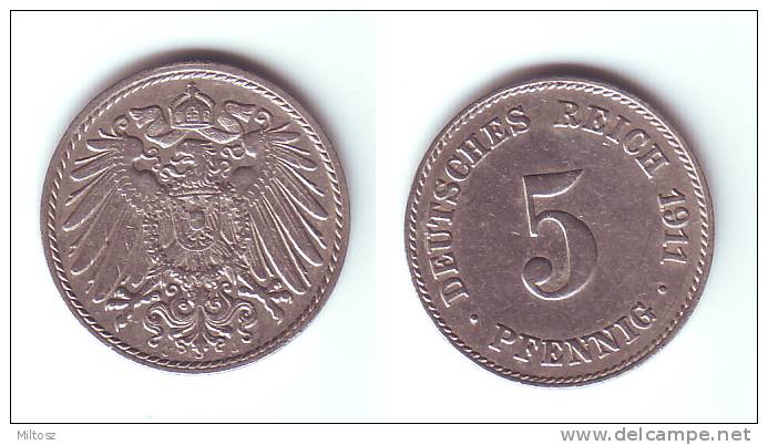 Germany 5 Pfennig 1911 J - 5 Pfennig