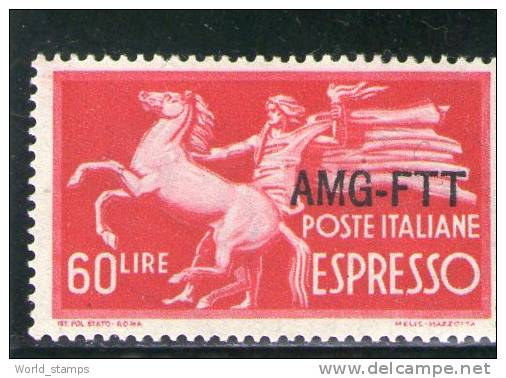 A.M.G. F.T.T. 1947-8 ESPRESSO * - Eilsendung (Eilpost)