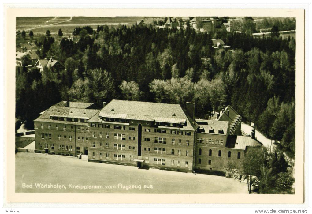 Bad Wörishofen, Kneippianum, Luftbild, Um 1950 - Bad Woerishofen