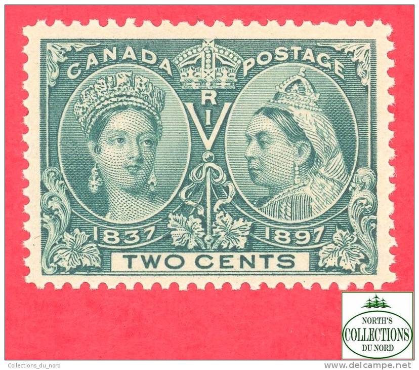 Canada # 52 Scott /Unisafe - MINT NEVER HINGED VF - 2 Cents - Diamond Jubilee Issue - Neuf  Sans Charnière VF - Neufs