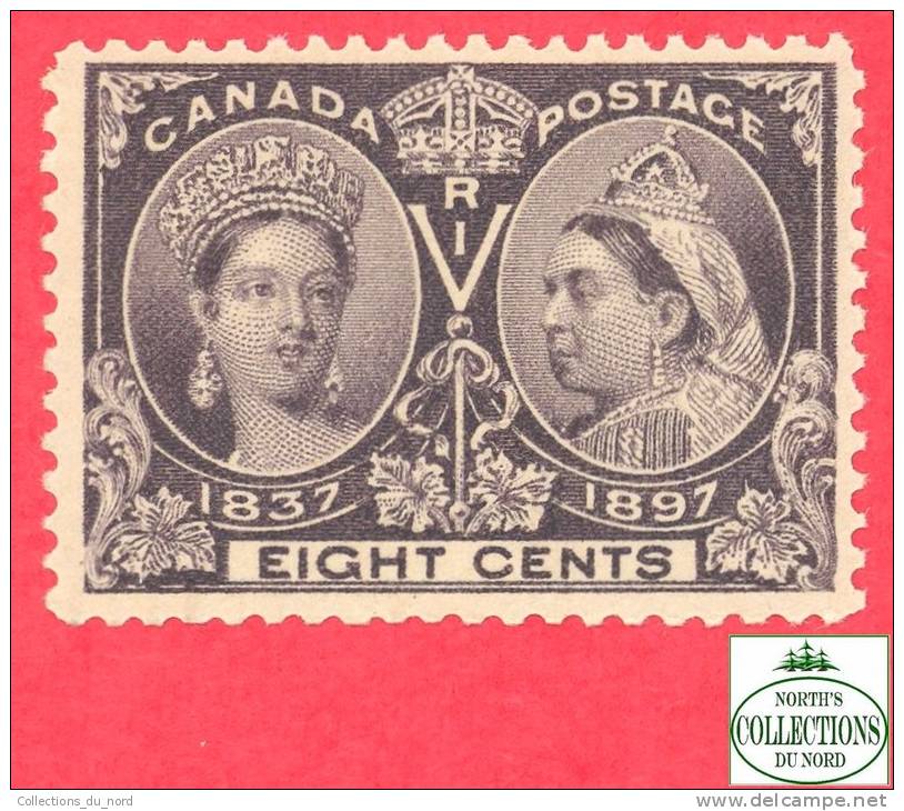 Canada # 56 Scott /Unisafe - MINT NEVER HINGED F/VF - 8 Cents - Diamond Jubilee Issue - Neuf  Sans Charnière F/VF - Unused Stamps