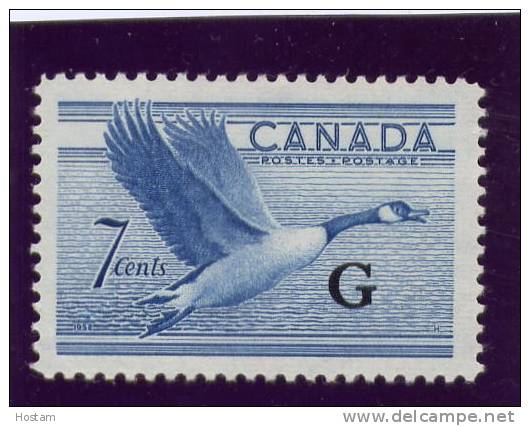 CANADA 1951-3. #O31, K G V1, DEFINITIVE : CANADA GOOSE MNH SINGLE - Overprinted