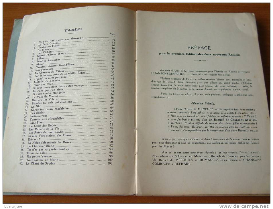 Chants Des SOLDATS Et Des MARINS - QUARANTE Mélodies Et Romances ( Imp. CAVEL & Cie - Zie Foto Voor Details ) ! - Andere & Zonder Classificatie