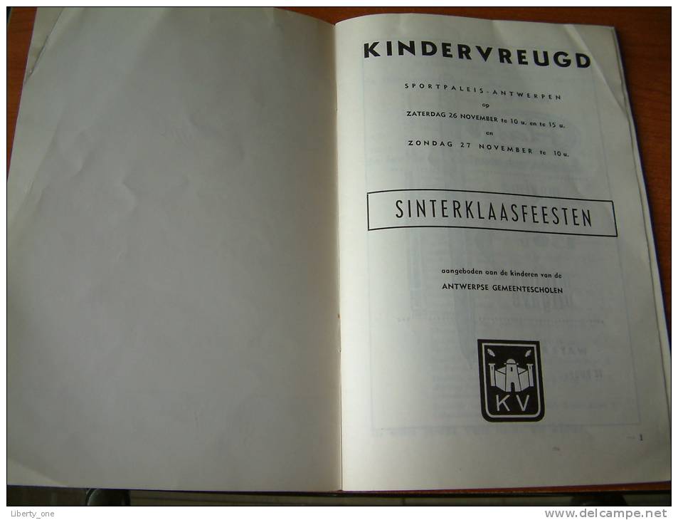 SINTERKLAASFEESTEN KINDERVREUGD Sportpaleis Antwerpen 26 En 27 November 1966 ( Zie Foto Voor Details ) ! - Autres & Non Classés