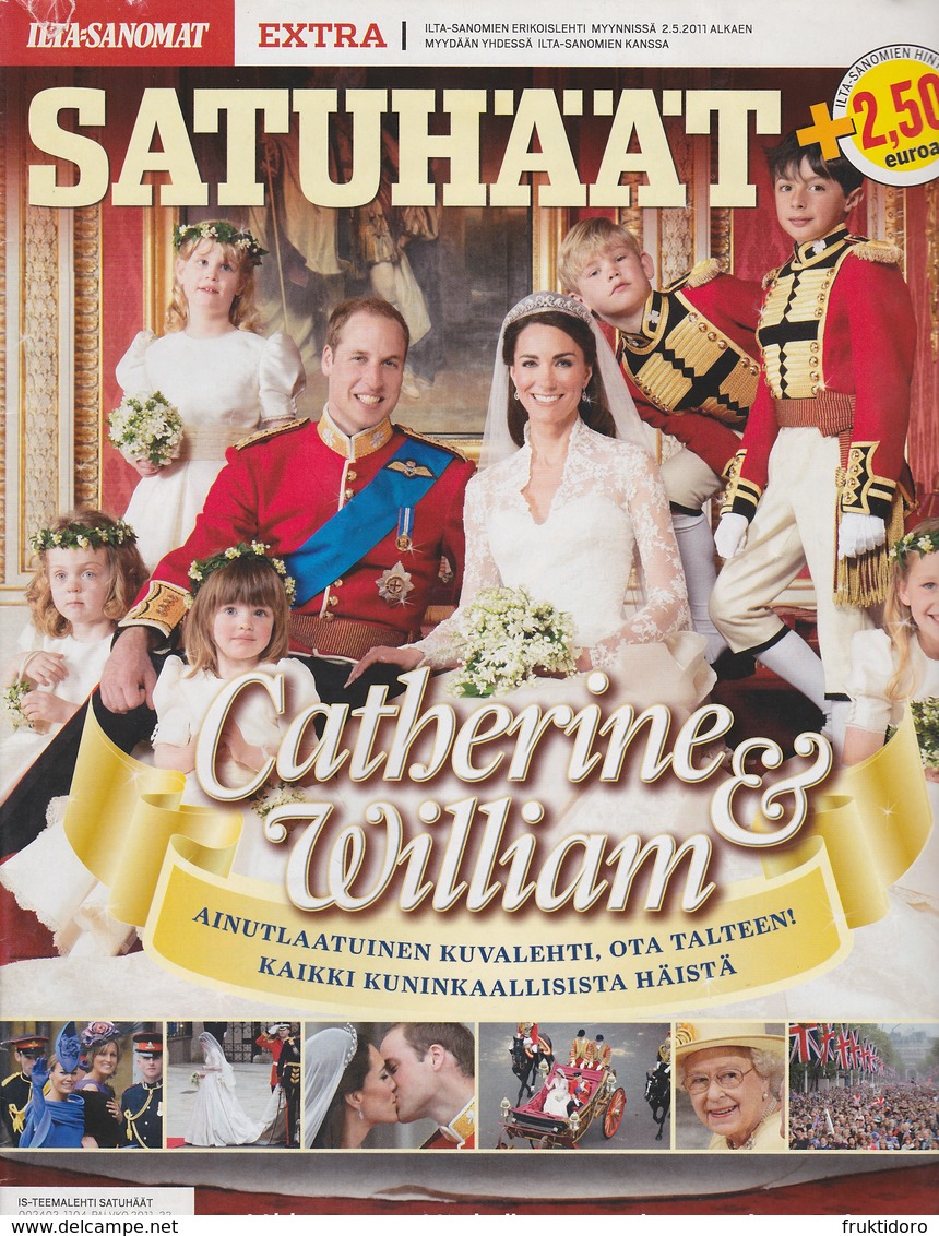 Magazine Ilta-Sanomat Extra From May 2011 About The Marriage Of Prince William And Kate Middleton - Idiomas Escandinavos