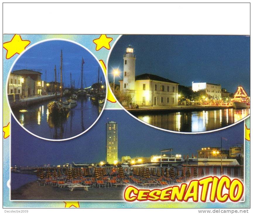 ZS25755 Cesenatico The Port Boats Bateaux Multiviews Not Used Perfect Shape Back Scan Available At Request - Cesena