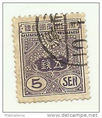 1914 - Giappone 134 Ordinaria C1414 - Usados