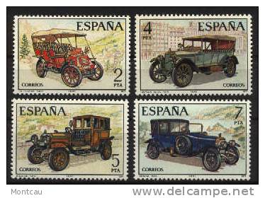 Spain 1977 - Coches Antiguos Ed 2409-12 (**) - Voitures