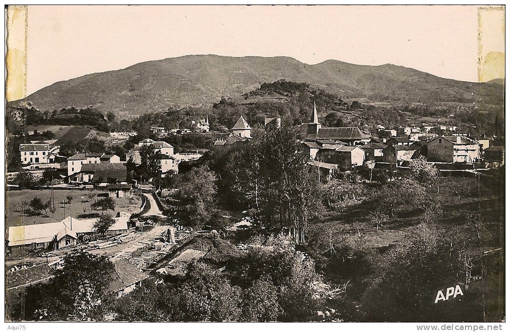 MAULEON-BAROUSSE    Vue Générale  (traces De Scotch à G Et à Dr)scierie - Mauleon Barousse