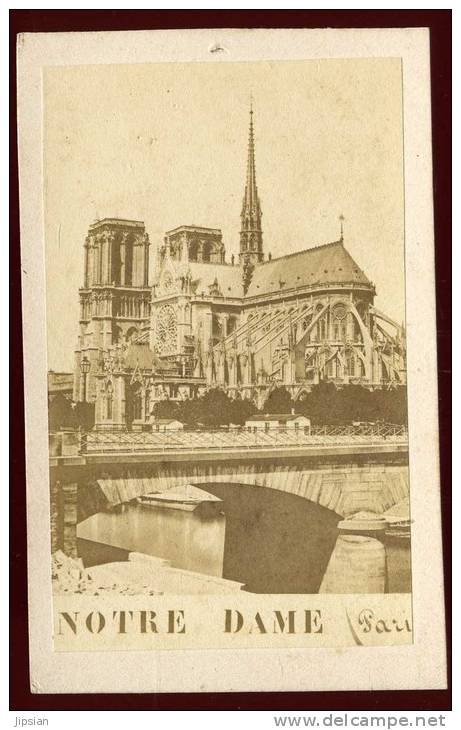 Photographie Originale Circa 1860/70 Du 75 Notre Dame De Paris Phot1 - Altri & Non Classificati