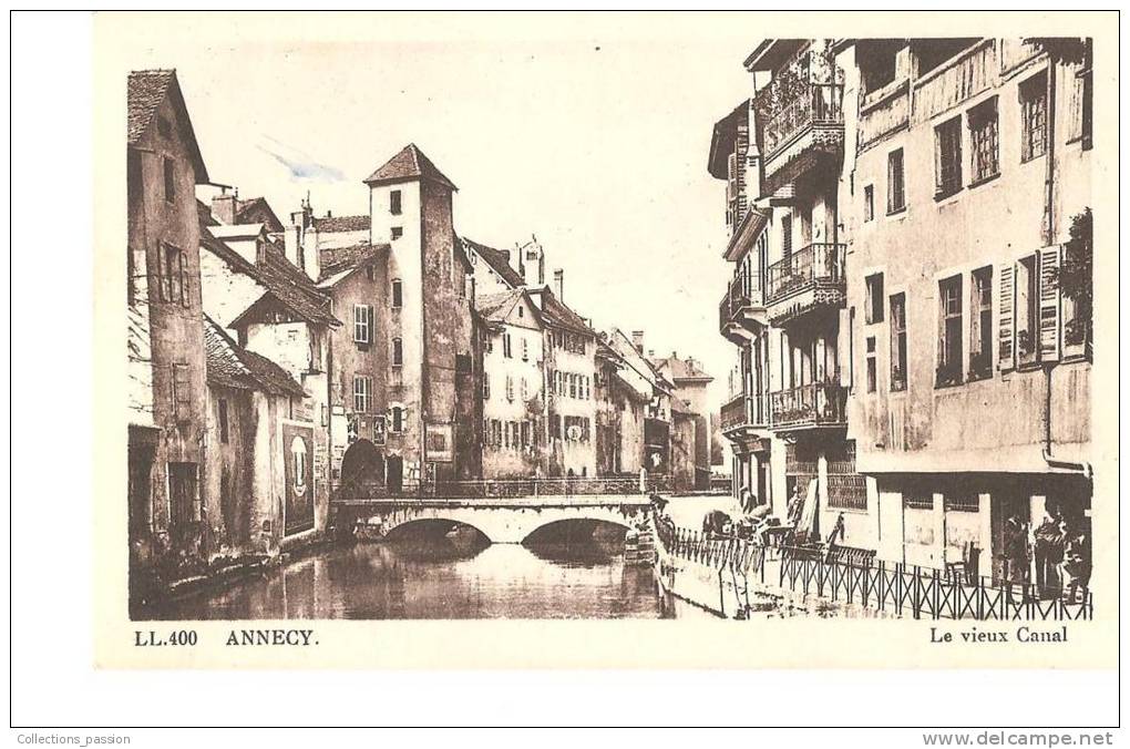 CP, 74, Annecy, Le Vieux Canal, écrite - Annecy-le-Vieux