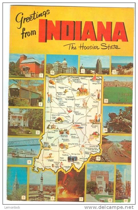 USA – United States, Greetings From Indiana, Unused Postcard [P8035] - Other & Unclassified