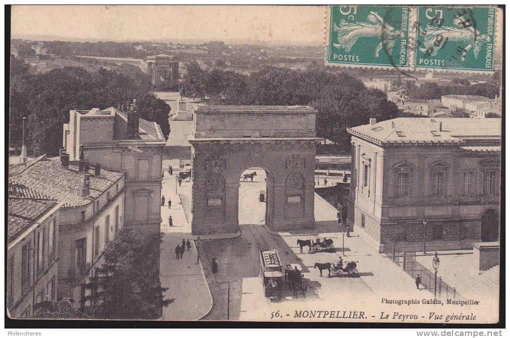 CPA - (34) Montpellier - Le Peyrou - Vue Générale - Montpellier