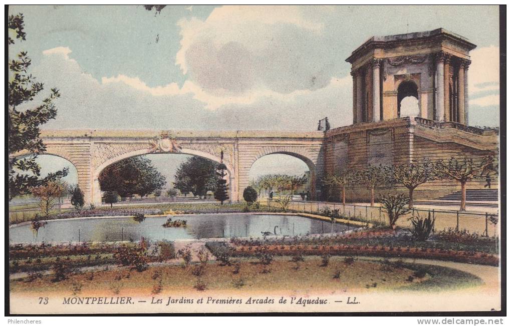 CPA - (34) Montpellier - Les Jardins Et Premieres Arcades De L'aqueduc - Montpellier