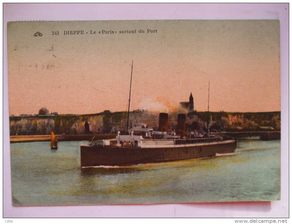 76 - BB - DIEPPE - " LE PARIS " SORTANT DU PORT - Dieppe