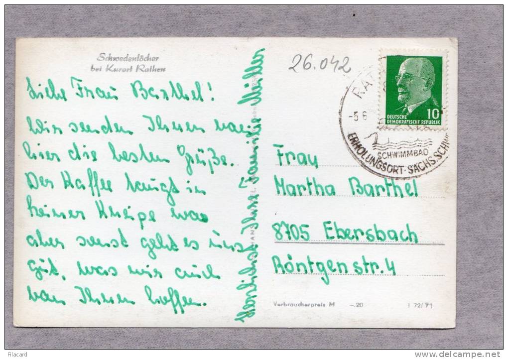 26042     Germania,    Schwedenlocker  Bei  Kurort Rathen,  VG - Rathen