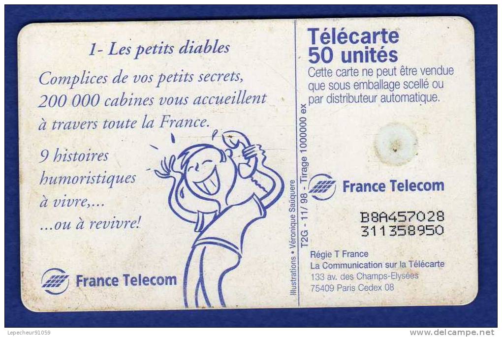 Télécarte  Les Petits Diables - 1998