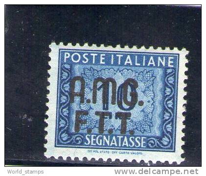 A.M.G. F.T.T. 1947-9 SEGNATASSE ** GOMMA BICOLORE - Taxe