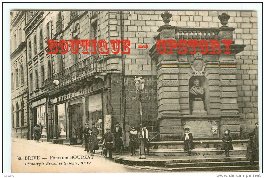 CONFISERIE & PATISSERIE  Maison Personne à Brive - Fontaine De M° Bourzat - Dos Scané - Caffé