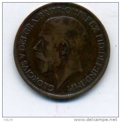 -  GRANDE BRETAGNE 1/2 P. 1918 . - C. 1/2 Penny