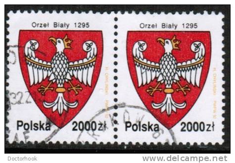 POLAND  Scott #  3127  VF USED Pair - Gebraucht