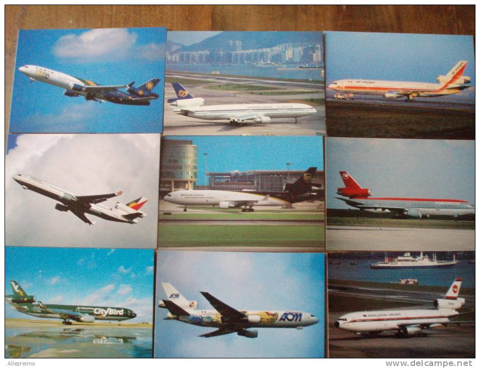 CPM  Avion : Lot De 55 Cartes DC 10 Et MD 11  Tirage Récent Beaucoup à 600 Ou 800 Ex - 1946-....: Moderne