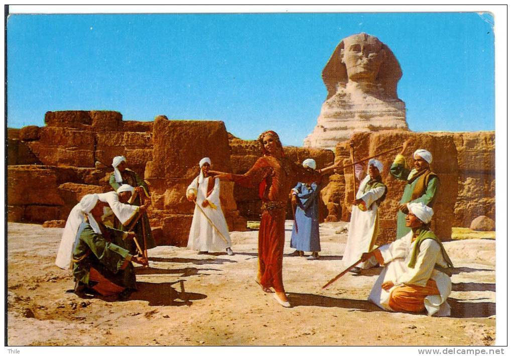 GIZA - The Reda Troup In Front Of The Pyramids - Gizeh