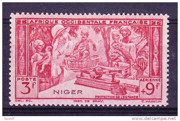 NIGER PA N°8 Neuf Sans Charniere Pliure Non Visible Au Recto - Unused Stamps