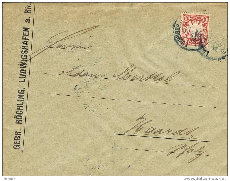 Carta LUDWIGSHAFEN (Bayern) 1903. Alemania. RARE - Briefe U. Dokumente