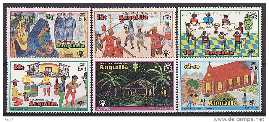 Anguilla - 1978 - Noël 78, Dessins D'enfants - 6v Neufs ** // Mnh - Anguilla (1968-...)