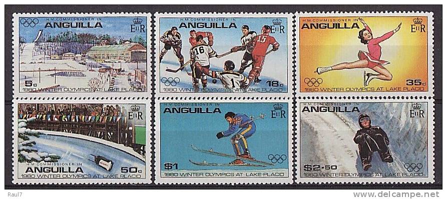 Anguilla - 1980 - J.O. Hiver, Salt Lake - 6v Neufs ** // Mnh - Anguilla (1968-...)